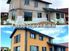 Fasadų šiltinimas, dekoras, klinkeris. Klaipėda