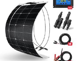 Saulės baterijos komplektas su valdikliu 200w 100a