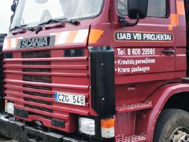 Kroviniu pervežimas, fiskaro, krano nuoma
