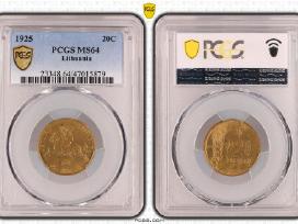 Pcgs Ms64 1925 20 centų