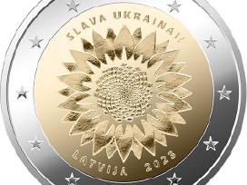 2023 Latvija 2 eurų monetos Ukrainai