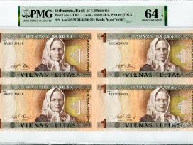 1994 metų 1 litas – iš bankinio lakšto - Pmg
