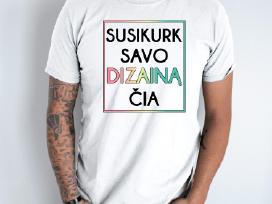 Marškinėliai su spauda, siuvinėti marškinėliai