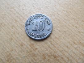 Notgeldas 10 pfennig , Coblenz , 1918 .