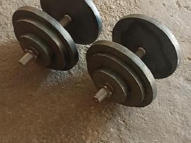 2 hanteliai po 37kg 100e