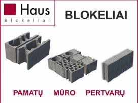 Pamatų, mūro, pertvarų blokeliai Haus