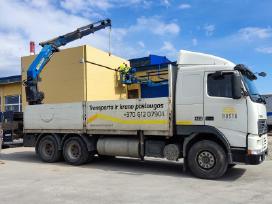 Transporto krano fiskaro paslaugos nuoma gabenimas