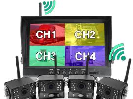 9' Ahd LCD monitorius ir keturios bevielės HD gali