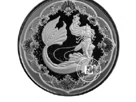 1 oz sidabrinė moneta Jūrų princesė Undinė