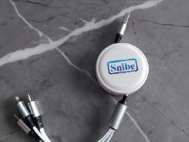 Usb laidas su Micro Usb, Lightning, Type-c