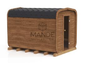3.5m Cube termo medienos pirtis su priešpirčiu