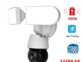 WiFi 360 Tuya Apsaugos kamera su sirena LED strobu