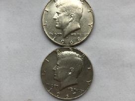 1967m 1968m Kenedžio monetos