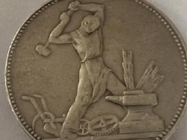 1 Poltinnik Kalvis 1925 m. sidabrinė Rusija