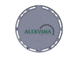 Ketaus šulinio dangtis 700mm aklinas/su grotelėmis
