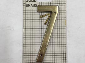 Numeris '7 žalvarinis, 10 cm