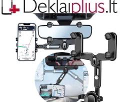 Automobilinis telefono laikiklis su 360 kojele