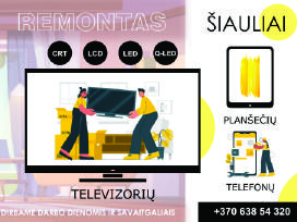 Televizorių ir antenų remontas Šiauliuose
