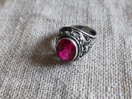 Tarybinis sidabrinis žiedas žvaigždė 875
