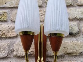 Vintažinis mid century sieninis šviestuvas-bra