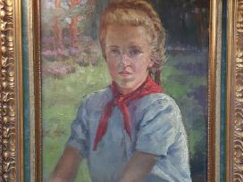 Paveikslas Pionierė, dail. Valdemaras Manomaitis