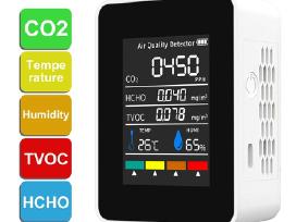 Oro kokybės detektorius Co2 Hcho Tvoc drėgmės temp