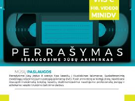 Vhs kasečių 8mm juostu perrašymas-skaitmenizavimas