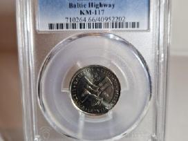 1999 1 litas Baltijos kelias Pcgs Ms66