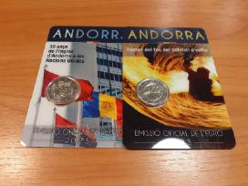 Naujausios Andoros 2023 m.2 eur proginės monetos