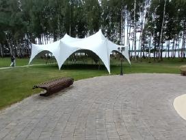 Šventinių paviljonų, palapinių, baldų nuoma.