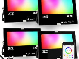 4 x Rgb LED Flood light lempos 30w Ip66