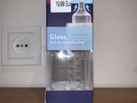Naujas stiklinis 250ml buteliukas nuo dieglių