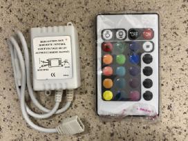 LED juostos transformatorius ir valdiklis.