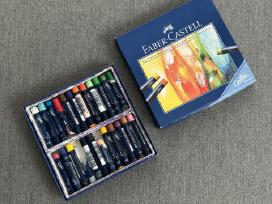 Faber-castell aliejinės kreidelės, 24 spalvų