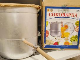 Rusų gamybos sulčiaspaudė, pilnai aliumininė, 6l.