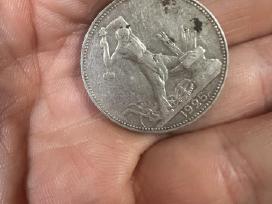 1 poltinnik Kalvis 1925 Sidabrinė moneta