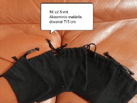 Aksominis maišelis dovanai nedidelis 7/5 cm 5vnt.