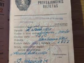Profsąjungos bilietas 1957