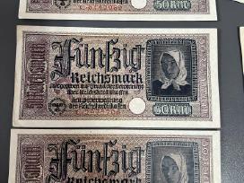 Germany 50, 20 reichsmark 1940-1945 banknotai Unc