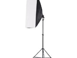 Fotostudijos šviestuvas su stovu–softbox šviesdėžė