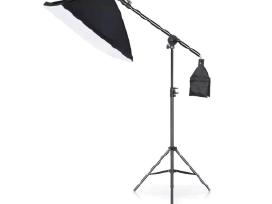 Viršutinis fotostudijos šviestuvas su stovu