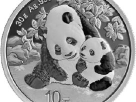 Kinijos Panda sidabras 999ag