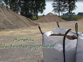 Smėlis, žvyras, juodžemis, skalda, gruntas, akmuo