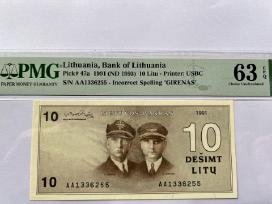 Dešimt litų 1991 m.