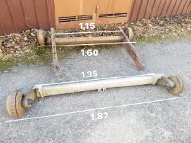 Priekabos ašis torsioninė ir ratai