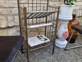 Vintažinė mid century žalvarinė etažerė