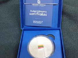Sidabrinė 20 € moneta skirta narystei Nato