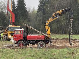 Cfa Polių gręžimas, grežtiniai pamatai,cfa poliai