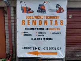 Sodo, miško technikos remontas