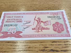 Burundis 20 Frankų 2007m. Unc